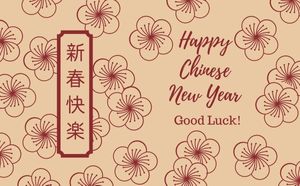 life, love, present, Chinese New Year Gift Tag Template