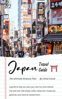 tour, tourist, street, Japan Travel Guide Book  Book Cover Template