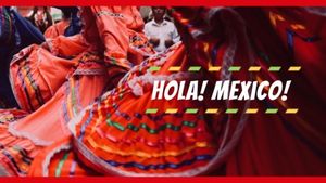 ホットレッドドレス旅行メキシコユーチューブチャンネルアート YouTubeチャンネルアート