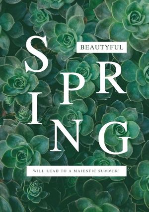 season, festivals, spring festival, Beautiful Spring Poster Template