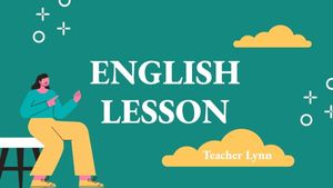 class, study, collage, Green English Lesson PPT Presentation Template