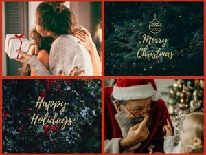 Black Christmas Photo Collage Photo Collage 4:3