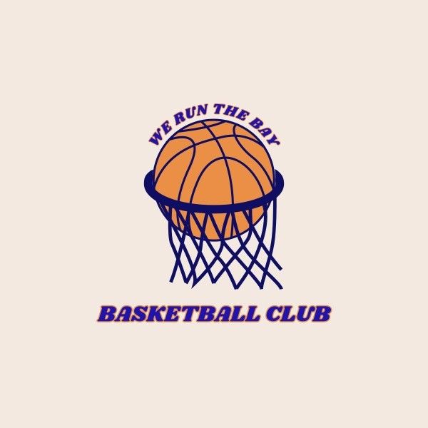 イラストバスケットボール部 ロゴ
