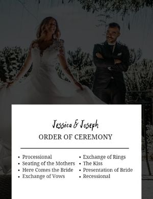ceremony, engagement, proposal, We Do Wedding Invitation Program Template