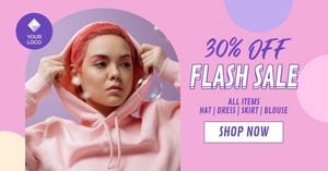 ピンクファッション服ブランディング Facebookアプリ広告