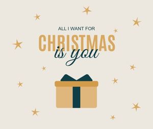 present, holiday, xmas, Christmas Gift Facebook Post Template