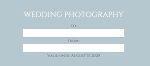 photography, photo, photograph, Wedding Studio Voucher Gift Certificate Template