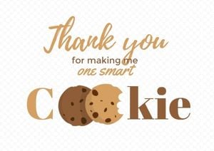 Cookie Teacher Appreciation Postcard