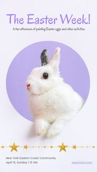 celebration, blessing, rabbit, The Easter Week Instagram Story Template