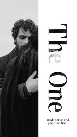 love, life, font, Black And White Couple Montage Collage Photo Collage 9:16 Template