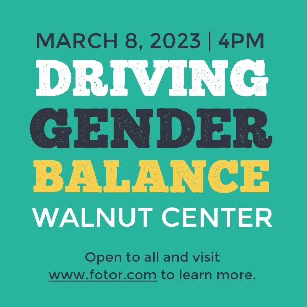 Green Driving Gender Balance Campaign Instagram Post