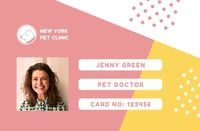 dog, cat, pet, Doctor Business Card ID Card Template