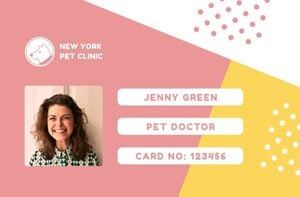 dog, cat, pet, Doctor Business Card ID Card Template