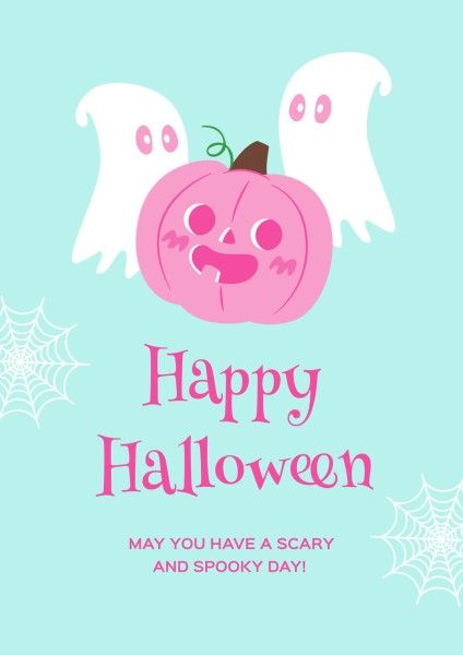 holiday, celebration, greeting, Cute Happy Halloween Party Poster Template