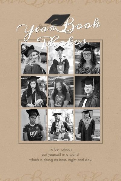 graduation, school life, school, College Yearbook Pinterest Post Template
