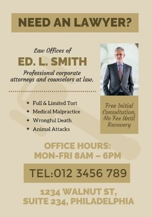 Best Law Office Flyer