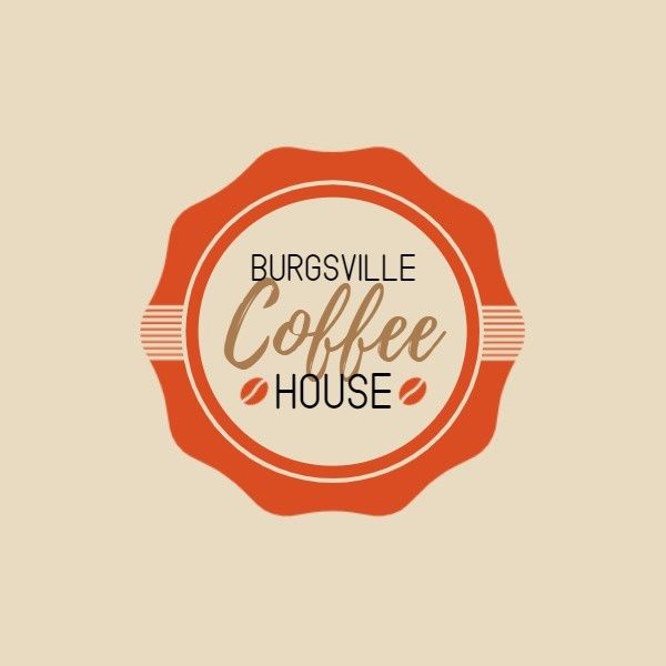 burgsville, polygon, coffee bean, Coffee House Icon ETSY Shop Icon Template