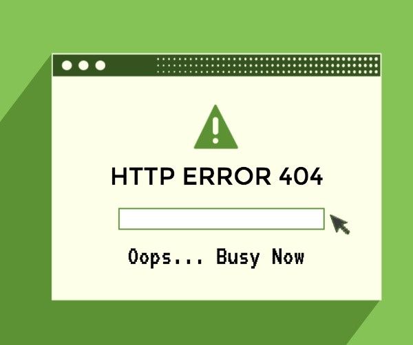 404, warning, oops, Simple  Web Error Interface Facebook Post Template