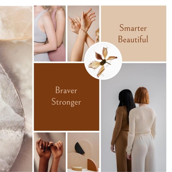 Ảnh ghép ngày quốc tế quốc tế màu be