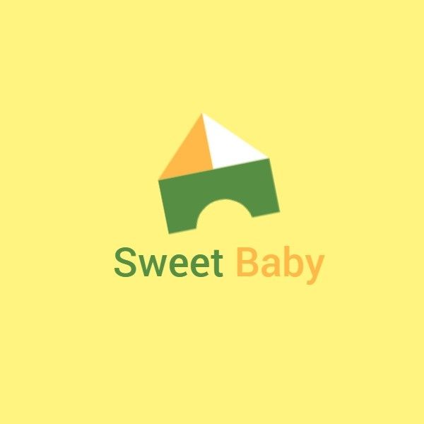 toy kids, sale, retail, Yellow Sweet Baby Toy Store ETSY Shop Icon Template