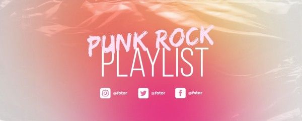 music, business, commercial, Pink Punk Playlist Rock Twitch Banner Template