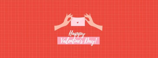 happy valentine, festival, holiday, Red Valentine Facebook Cover Template