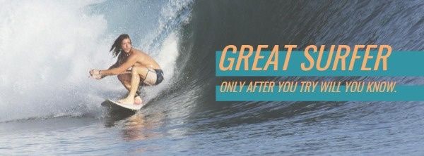 sea, ocean, sports, Surfing Sport Banner Facebook Cover Template