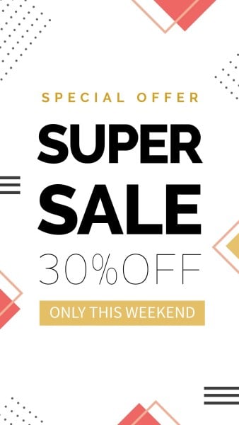 Super Sale Discount Instagram Story