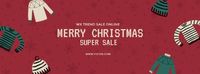 圣诞超级销售 Facebook封面