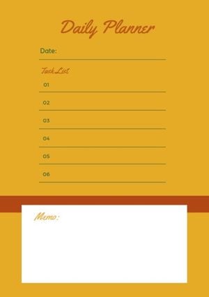 scenery, time, schedule, Yellow Autumn Calendar Planner Template