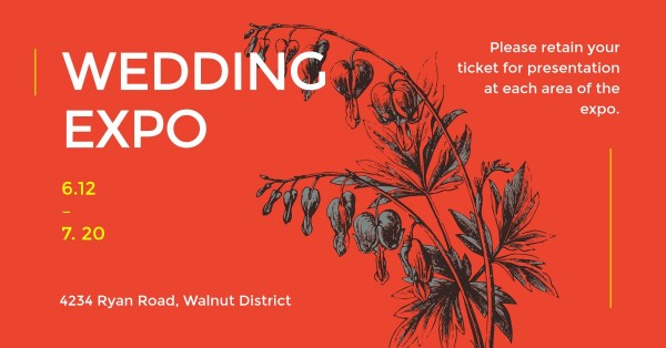 Wedding Expo Facebook Event Cover Facebook活动封面
