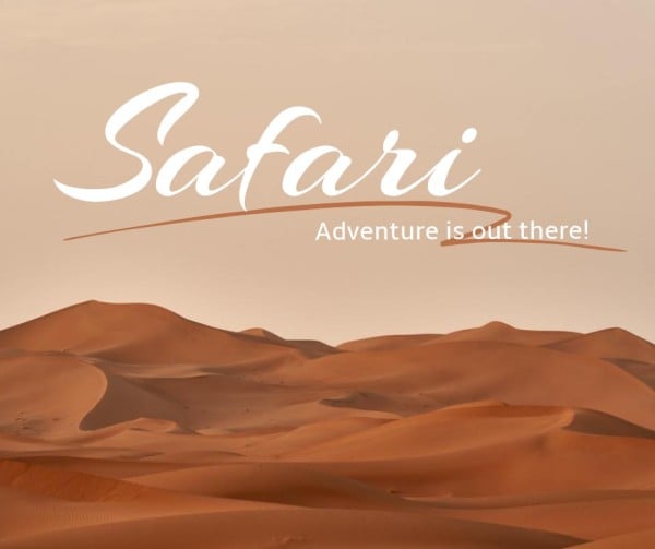 Brown Desert Safari Adventure Facebook帖子