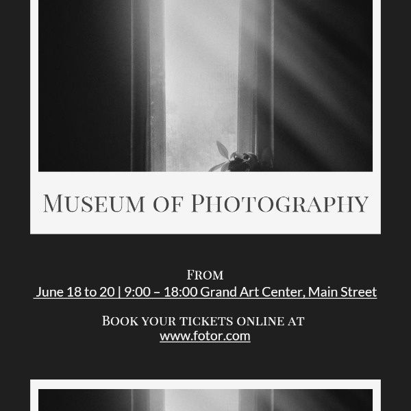 white, photographer, camera, Photography Museum Instagram Post Template