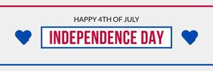 Independence Day Flag Email Header