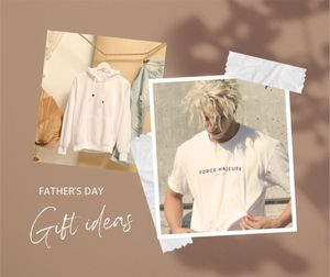 fashion, menswear, clothing, Brown Modern Father's Day Photo Collage Gift Ideas Facebook Post Template