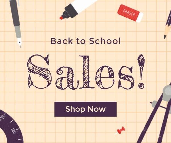 Back To School Sales Day Facebook Post Facebook Post
