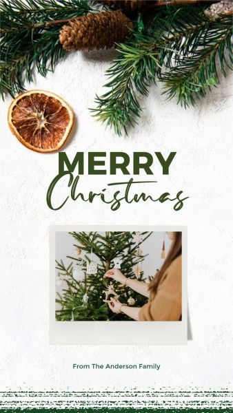xmas, merry christmas, holiday, White Elegant Christmas Wish Love Collage Instagram Story Template