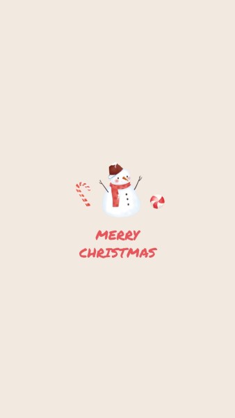 Beige Christmas Mobile Phone Background Mobile Wallpaper