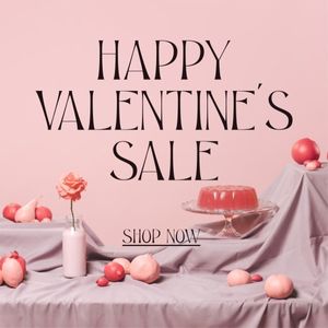 Pink Food Valentine's Day Sale Promotion Instagram Post