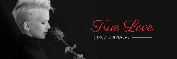 quote, rose, woman, True Love Twitter Cover Template