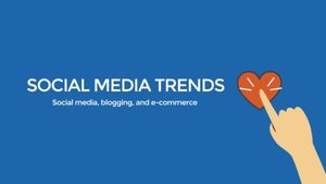 thumbs-up, cover, click, Social Media Trends Youtube Channel Art Template