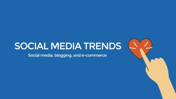 thumbs-up, cover, click, Social Media Trends Youtube Channel Art Template