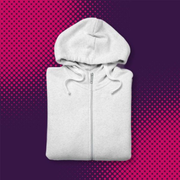 clothing, hoodie, general, Purple Gradient Texture Product Photo Template