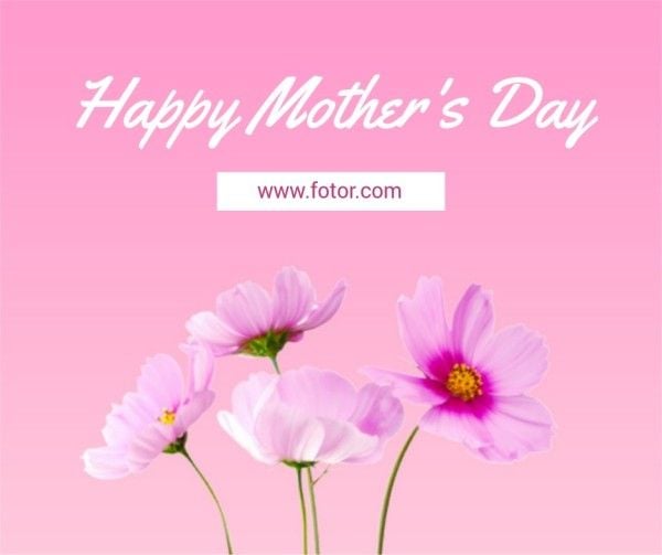 mothers day, mother day, celebration, Pink Mother's Day Greeting Facebook Post Template