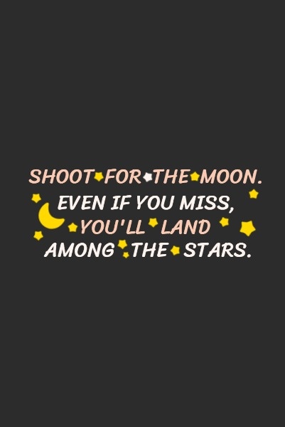 月と星の引用 Pinterestポスト