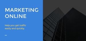 Black And Blue Marketing Online Service Website