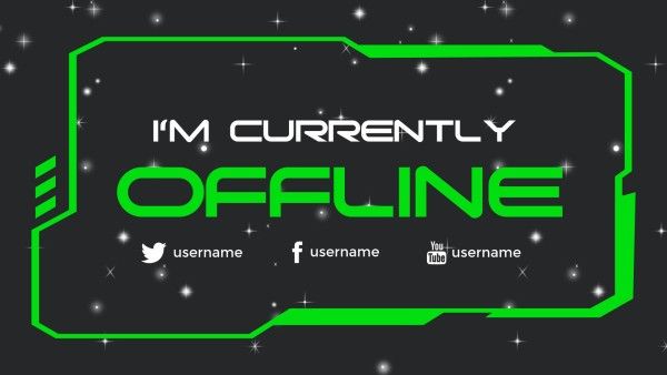 leave, gaming, game, Acid Stream Twitch Offline Twitch Offline Banner Template