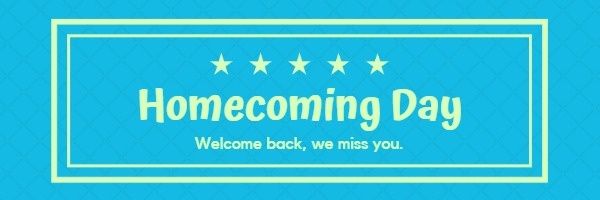 Blue Homecoming Day Email Header Email Header