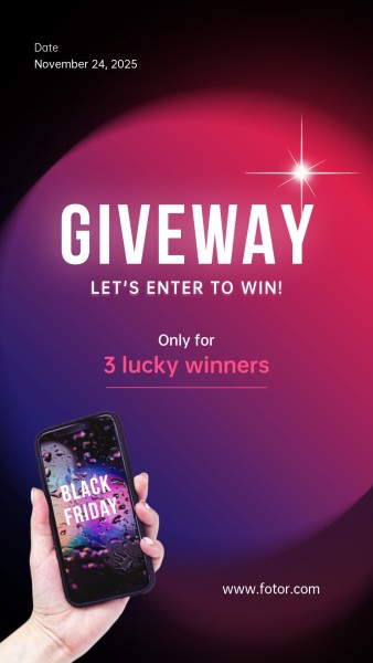Purple Giveaway Enter To Win Instagram故事