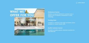 Simple Blue Interior Design Service Website Website
